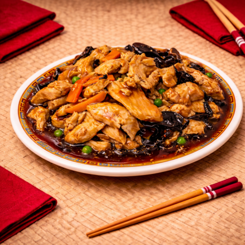 Poulet aux champignons noirs