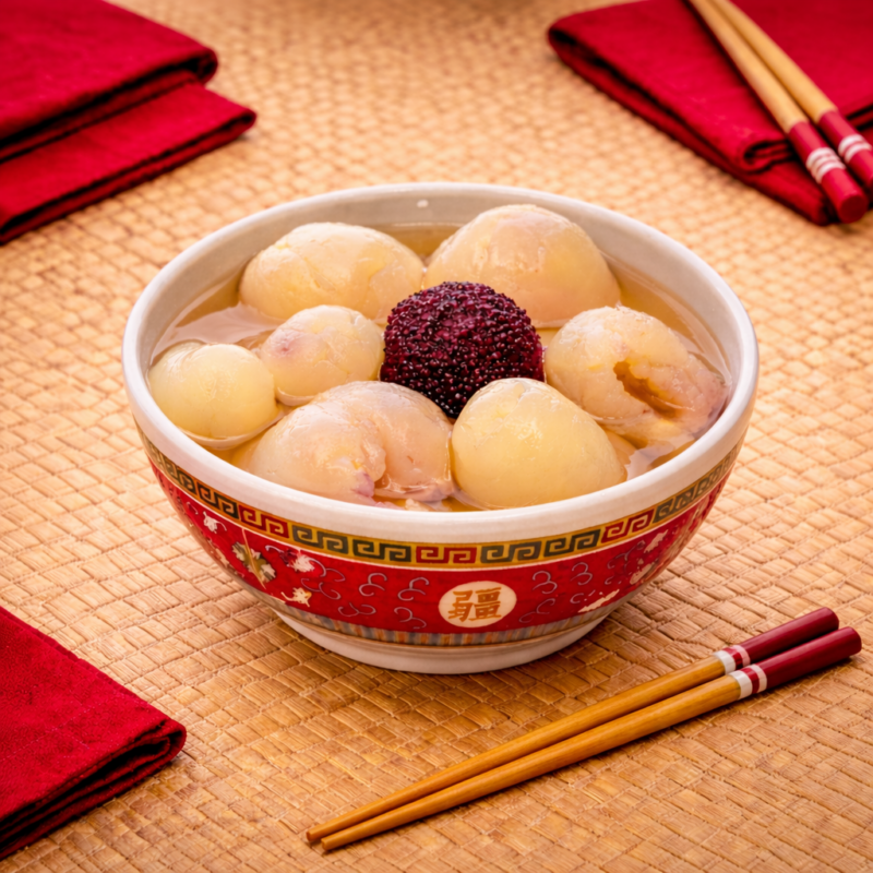 Coupe de litchi au sirop