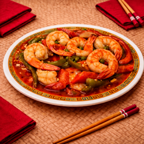 Crevettes pékinoises piquantes