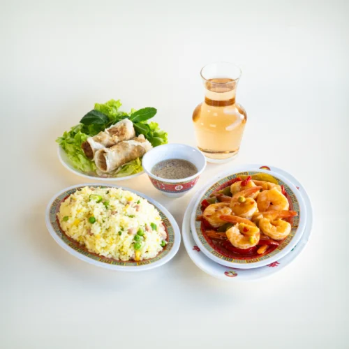 Menu China Crevettes piquantes