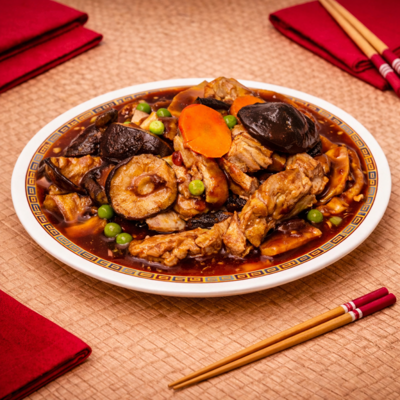 Canard aux champignons parfumés